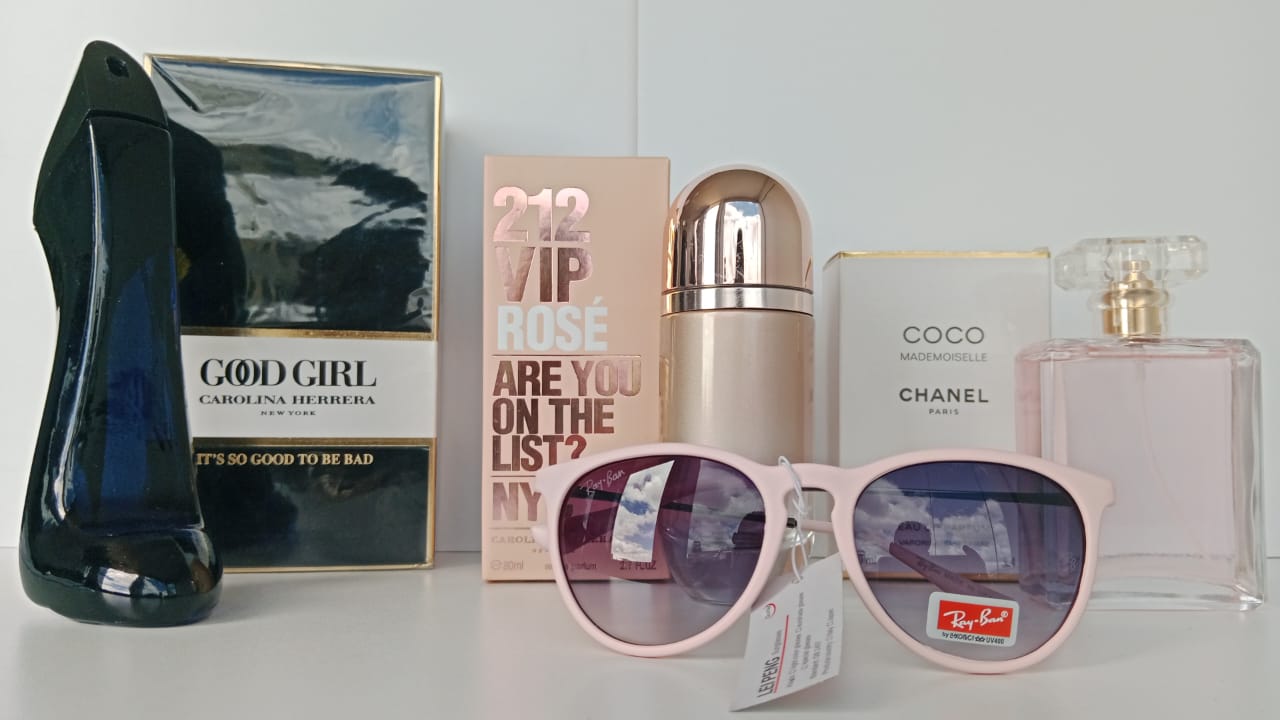 KIT PERFUMES AA DAMA + GAFAS RAYBAN